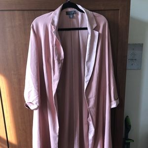 Atmosphere Pink 'Suede' Overcoat